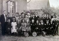 Schulklasse um 1928 mit Lehrer W. Hamann Foto: I. Heubaum